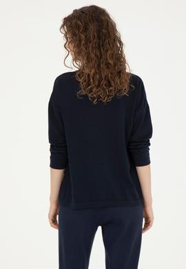 Kadın Lacivert Kazak - 50237416002