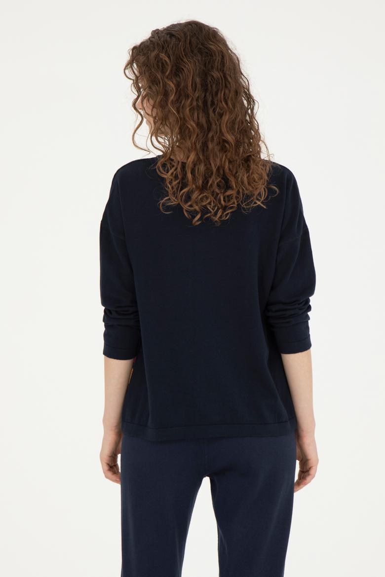 Kadın Lacivert Kazak - 50237416002