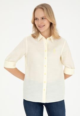 Kadın Açık Sarı Uzun Kollu Gömlek - 50264052003