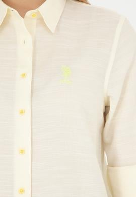 Kadın Açık Sarı Uzun Kollu Gömlek - 50264052003
