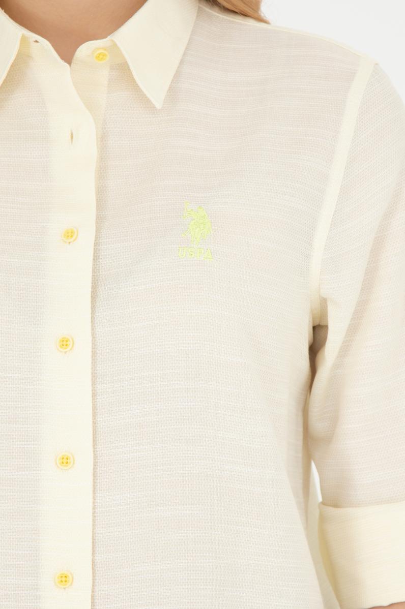 Kadın Açık Sarı Uzun Kollu Gömlek