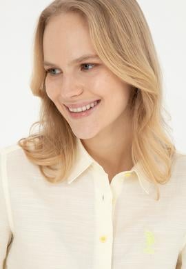 Kadın Açık Sarı Uzun Kollu Gömlek - 50264052003