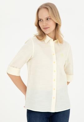 Kadın Açık Sarı Uzun Kollu Gömlek - 50264052003