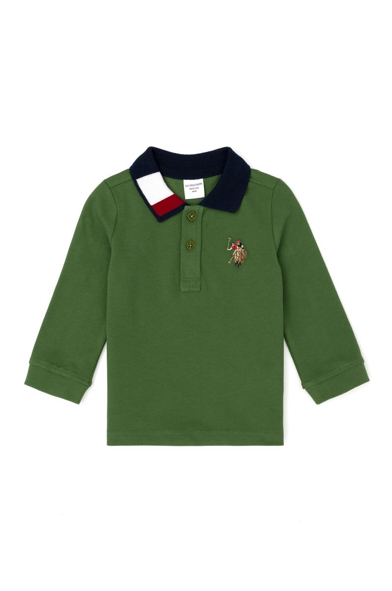 Erkek Bebek Yeşil Basic Sweatshirt