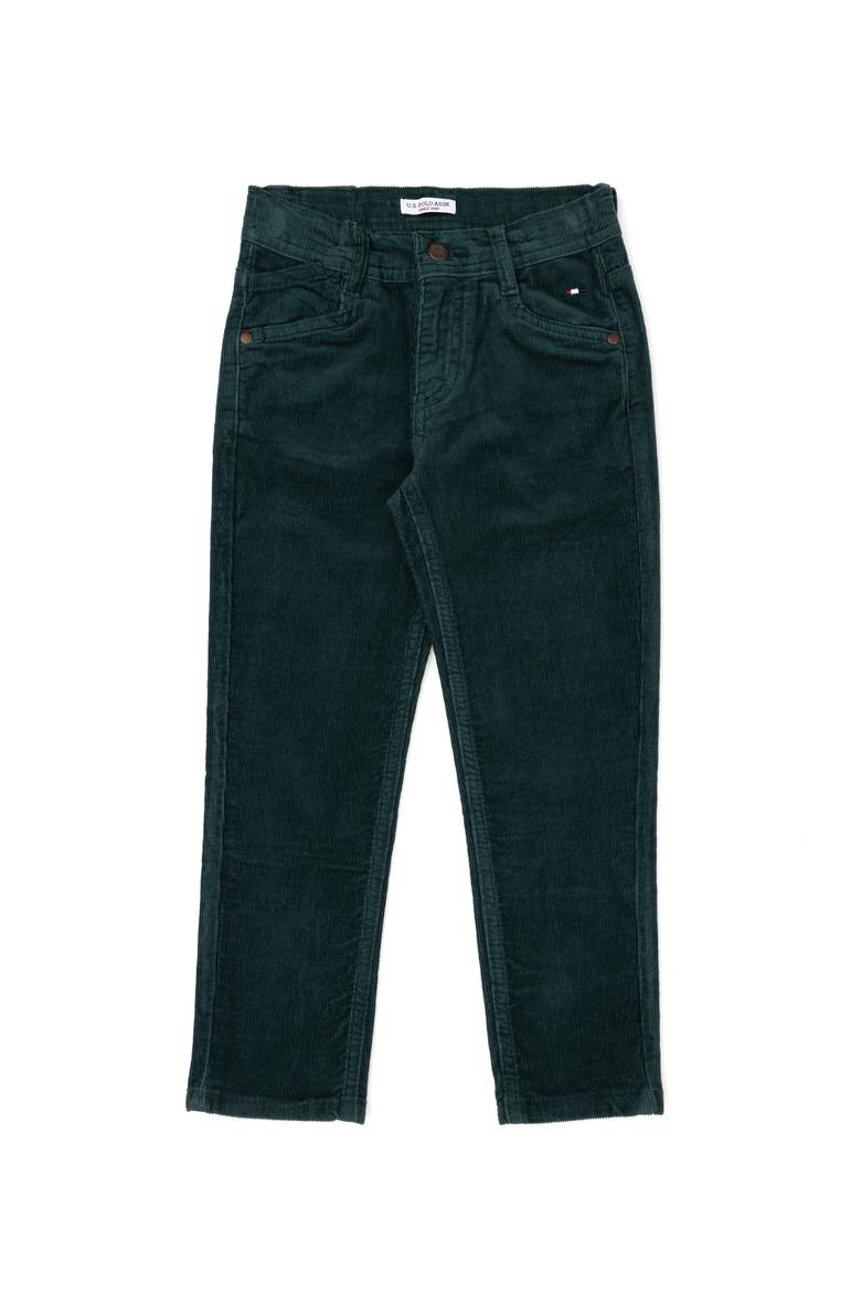 Erkek Çocuk Koyu Yeşil Kanvas Pantolon - 50254364002