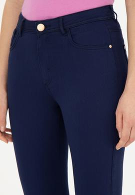 Kadın Lacivert Toothpick Fit Kanvas Pantolon - 50282402001