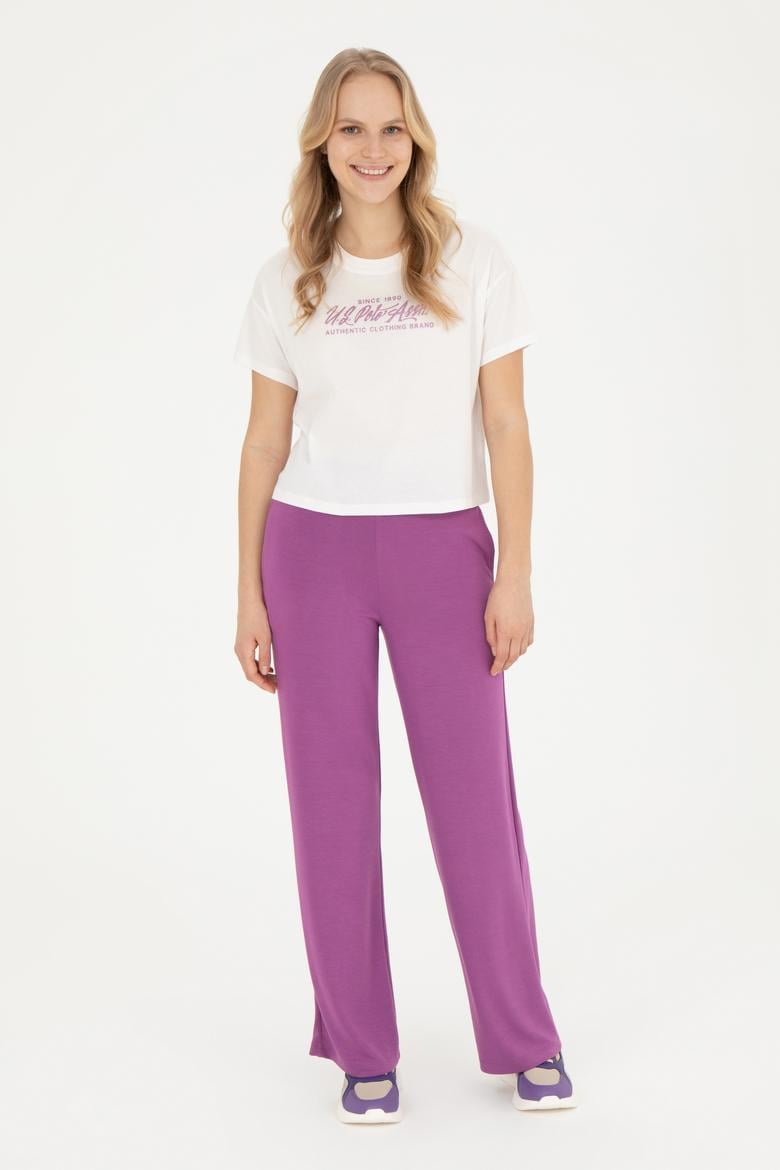 Kadın Ekru Bisiklet Yaka Tişört - 50282898007