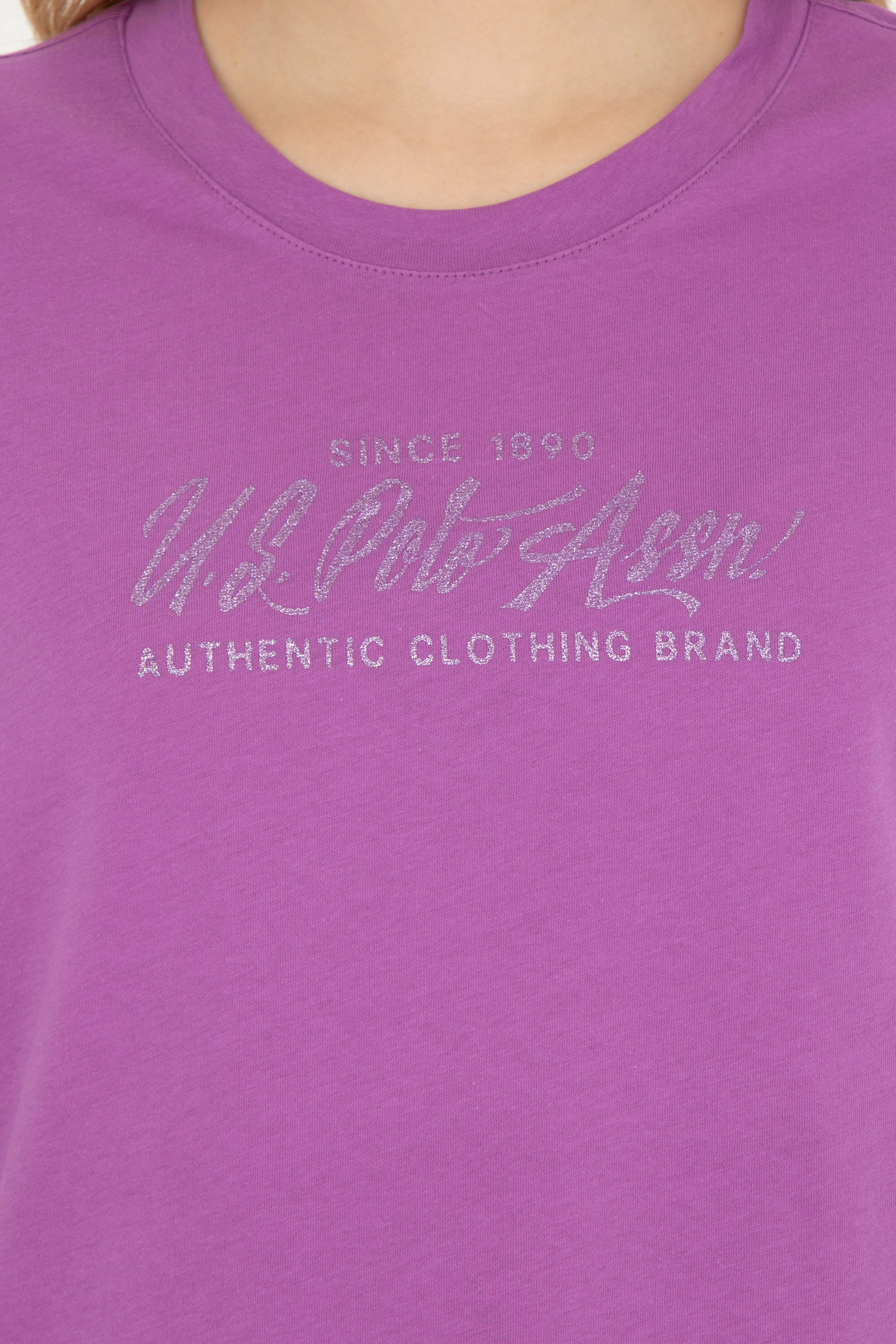 تی شرت یقه گرد آستین کوتاه Crop Top یقه گرد زنانه یو اس پولو | U.S. Polo Assn. - تصویر 7