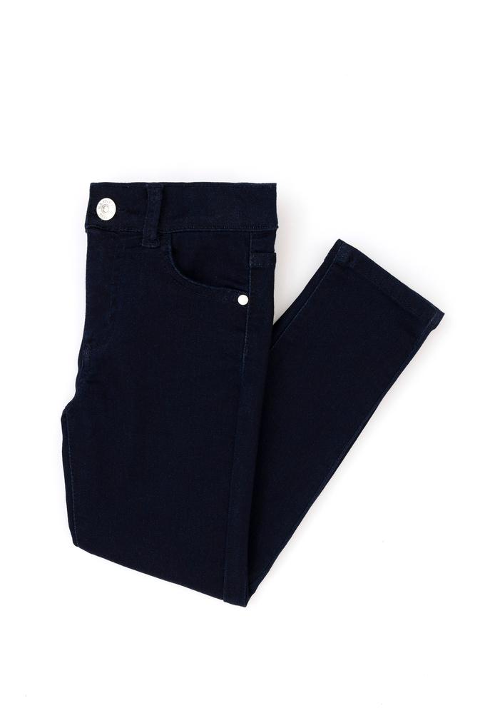 Kız Çocuk Koyu Mavi Jean Pantolon