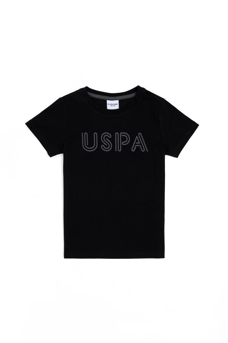 Erkek Çocuk Siyah Basic Bisiklet Yaka Tişört