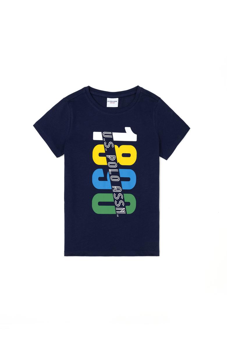 Erkek Çocuk Lacivert Bisiklet Yaka Tişört