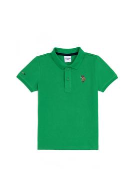 Erkek Çocuk Elma Yeşili Basic Polo Yaka Tişört - 50284814057