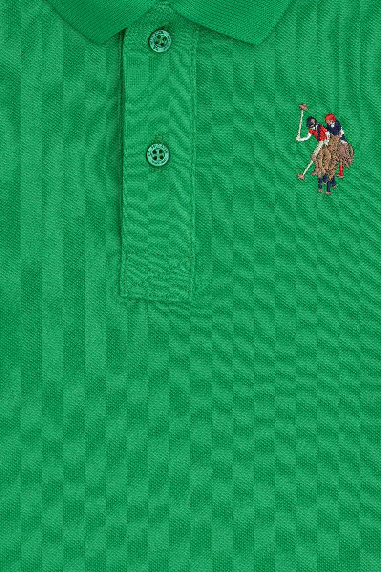 Erkek Çocuk Elma Yeşili Basic Polo Yaka Tişört - 50284814057