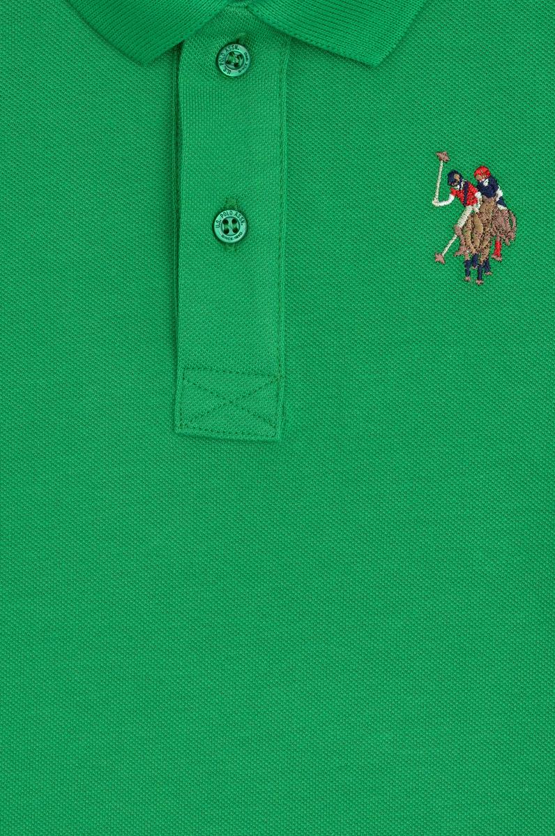 Erkek Çocuk Elma Yeşili Basic Polo Yaka Tişört