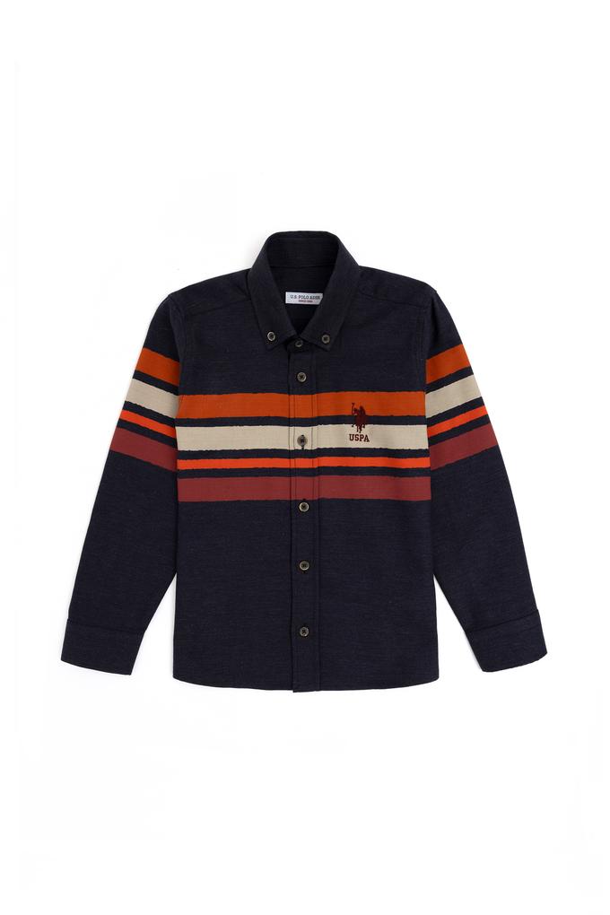 Erkek Çocuk Lacivert Uzun Kollu Gömlek