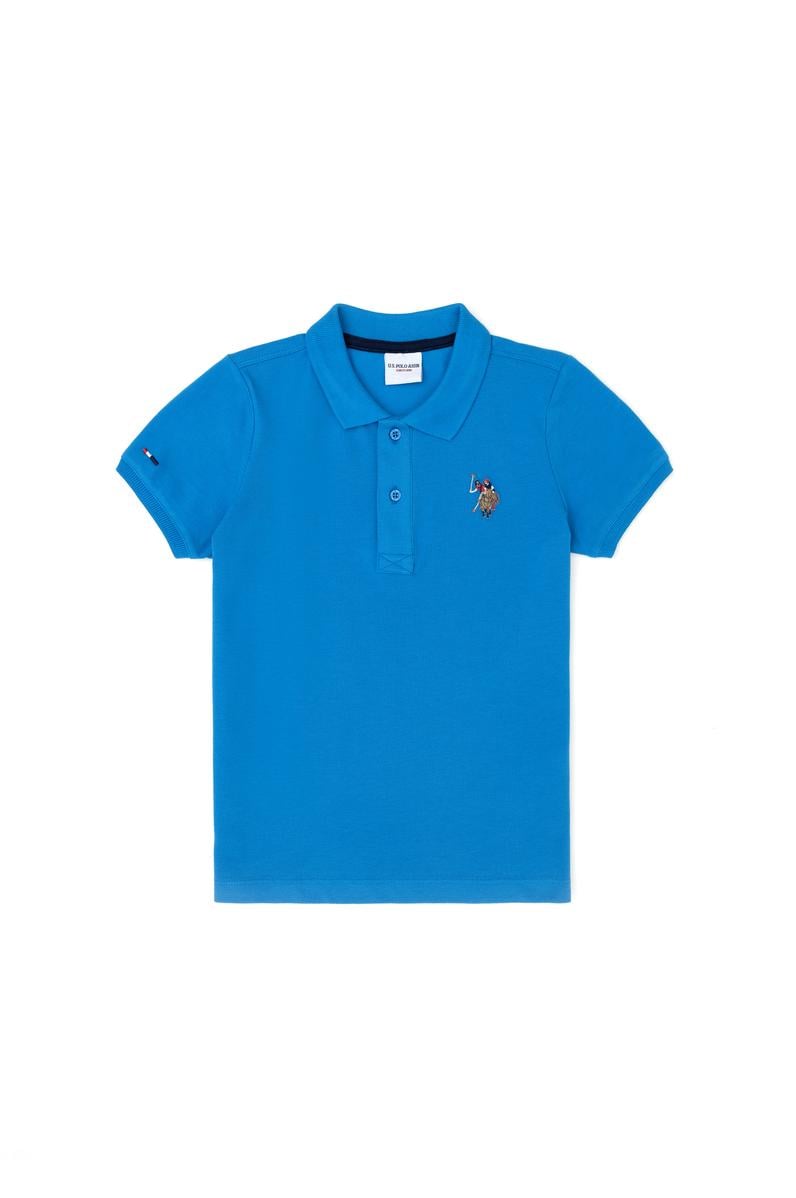 Erkek Çocuk Saks Basic Polo Yaka Tişört