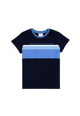 Erkek Çocuk Lacivert Bisiklet Yaka Tişört - 50284910013