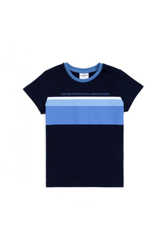 Erkek Çocuk Lacivert Bisiklet Yaka Tişört