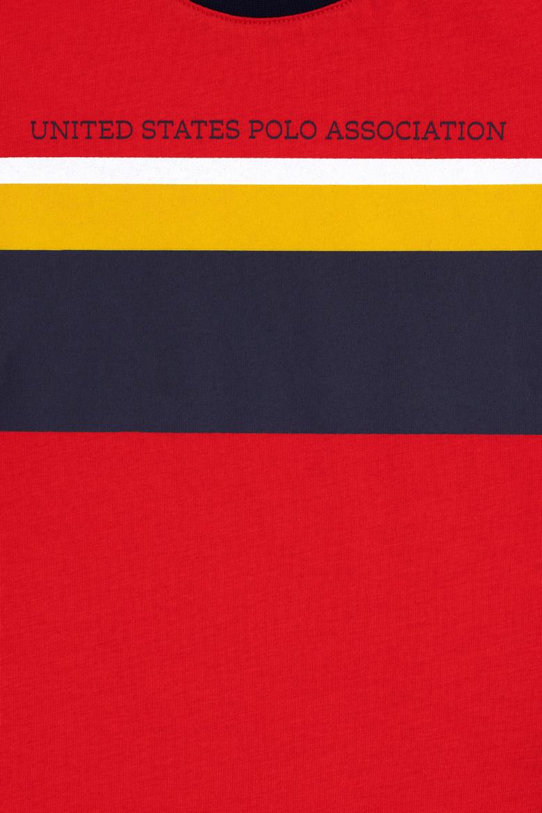 Erkek Çocuk Kırmızı Bisiklet Yaka Tişört - 50284910027