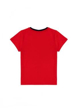 Erkek Çocuk Kırmızı Bisiklet Yaka Tişört - 50284910027