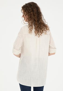 Kadın Açık Haki Uzun Kollu Gömlek - 50283751005