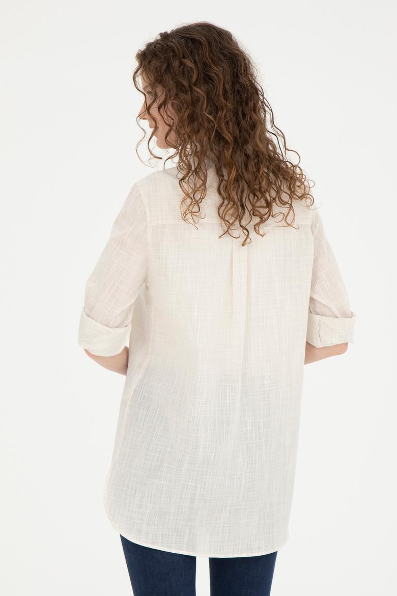 Kadın Açık Haki Uzun Kollu Gömlek - 50283751005