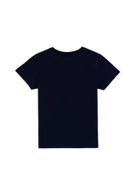 Erkek Çocuk Lacivert Bisiklet Yaka Tişört - 50288056014