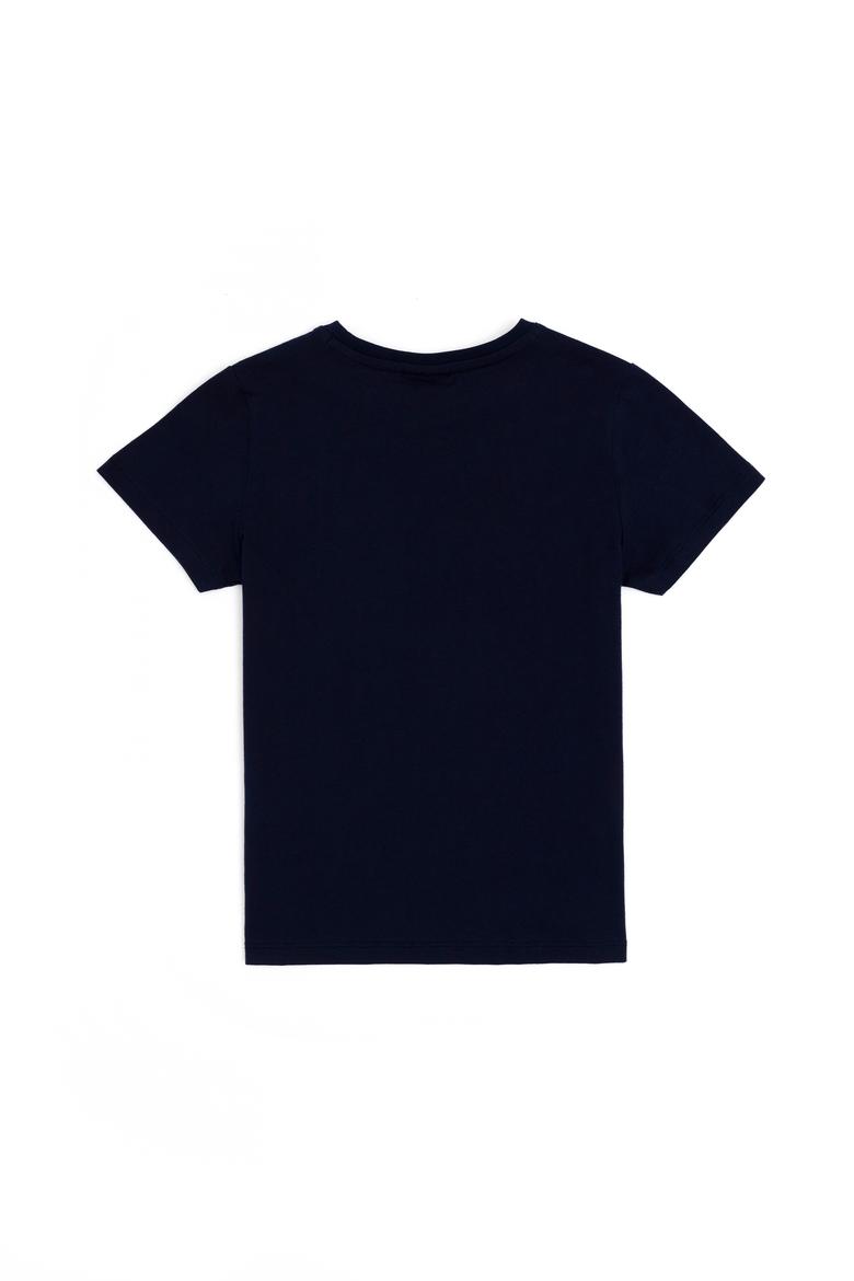 Erkek Çocuk Lacivert Bisiklet Yaka Tişört - 50288056014