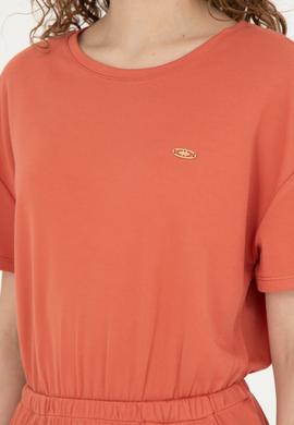 Kadın Pudra Bisiklet Yaka Örme Elbise - 50289205020