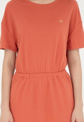 Kadın Pudra Bisiklet Yaka Örme Elbise - 50289205020