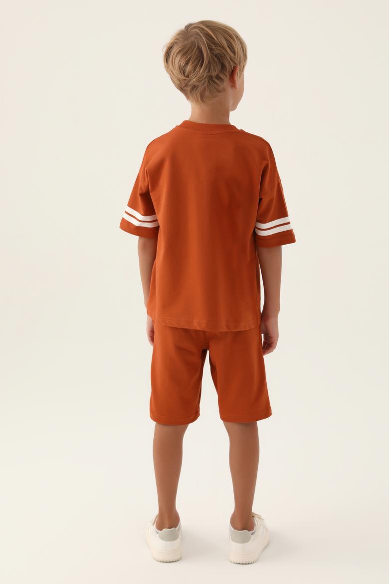 Erkek Çocuk Kiremit Pijama Takımı - 50291567017