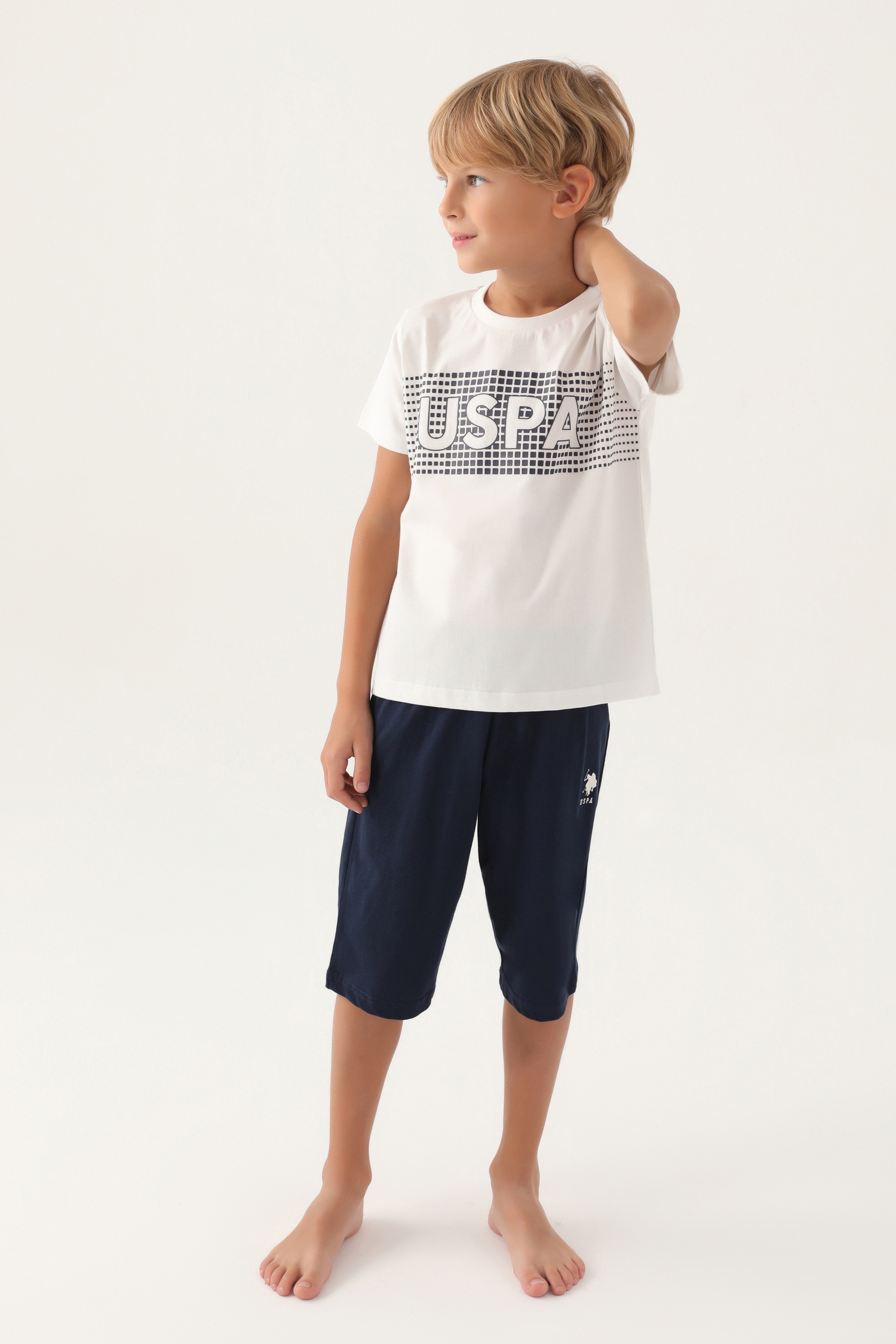 Erkek Çocuk Krem Pijama Takımı - Image 2