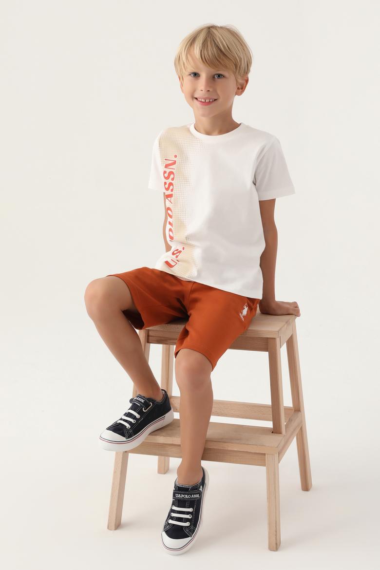 Erkek Çocuk Krem Pijama Takımı