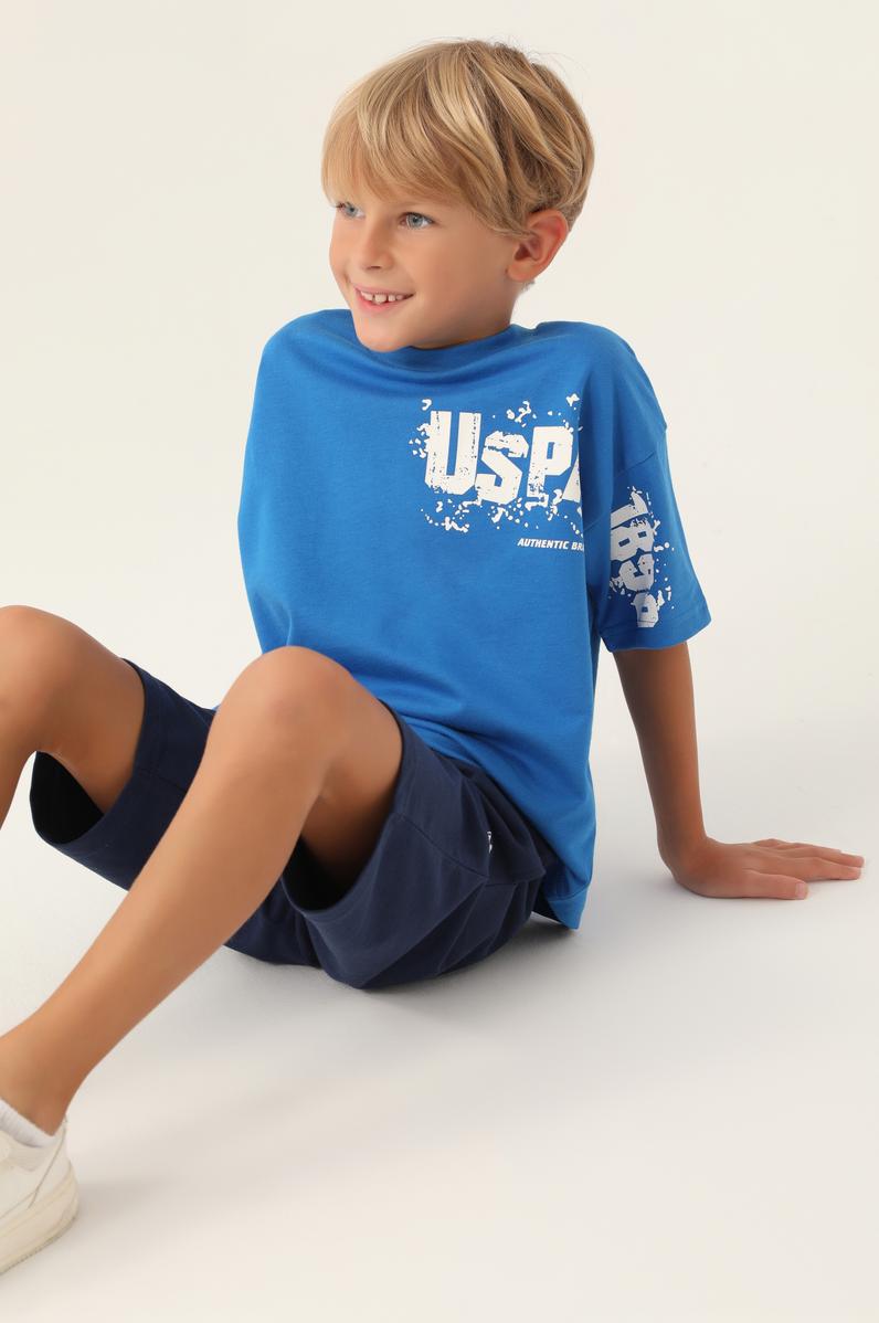 Erkek Çocuk Kobalt Mavi Pijama Takımı