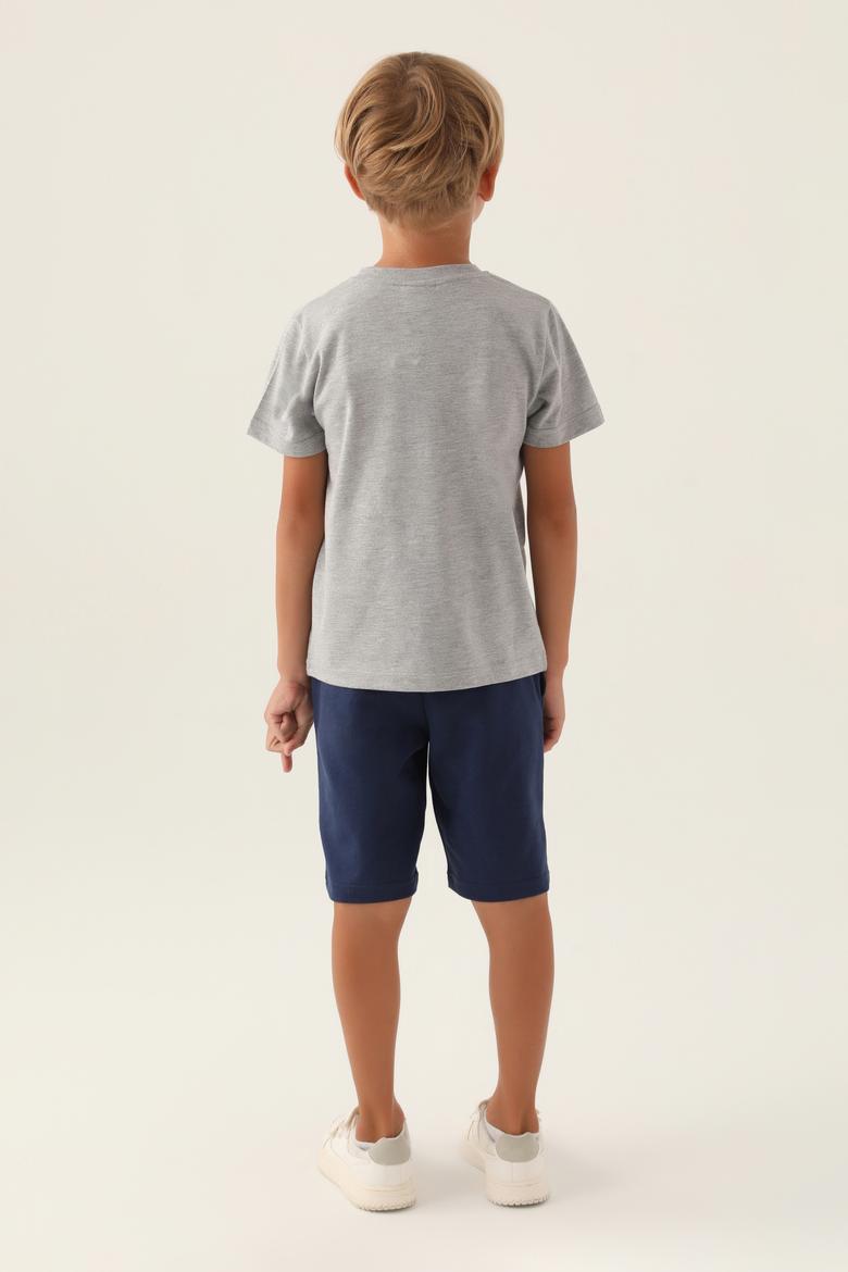 Erkek Çocuk Gri Melanj Pijama Takımı - 50291610007