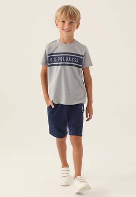 Erkek Çocuk Gri Melanj Pijama Takımı - 50291610007