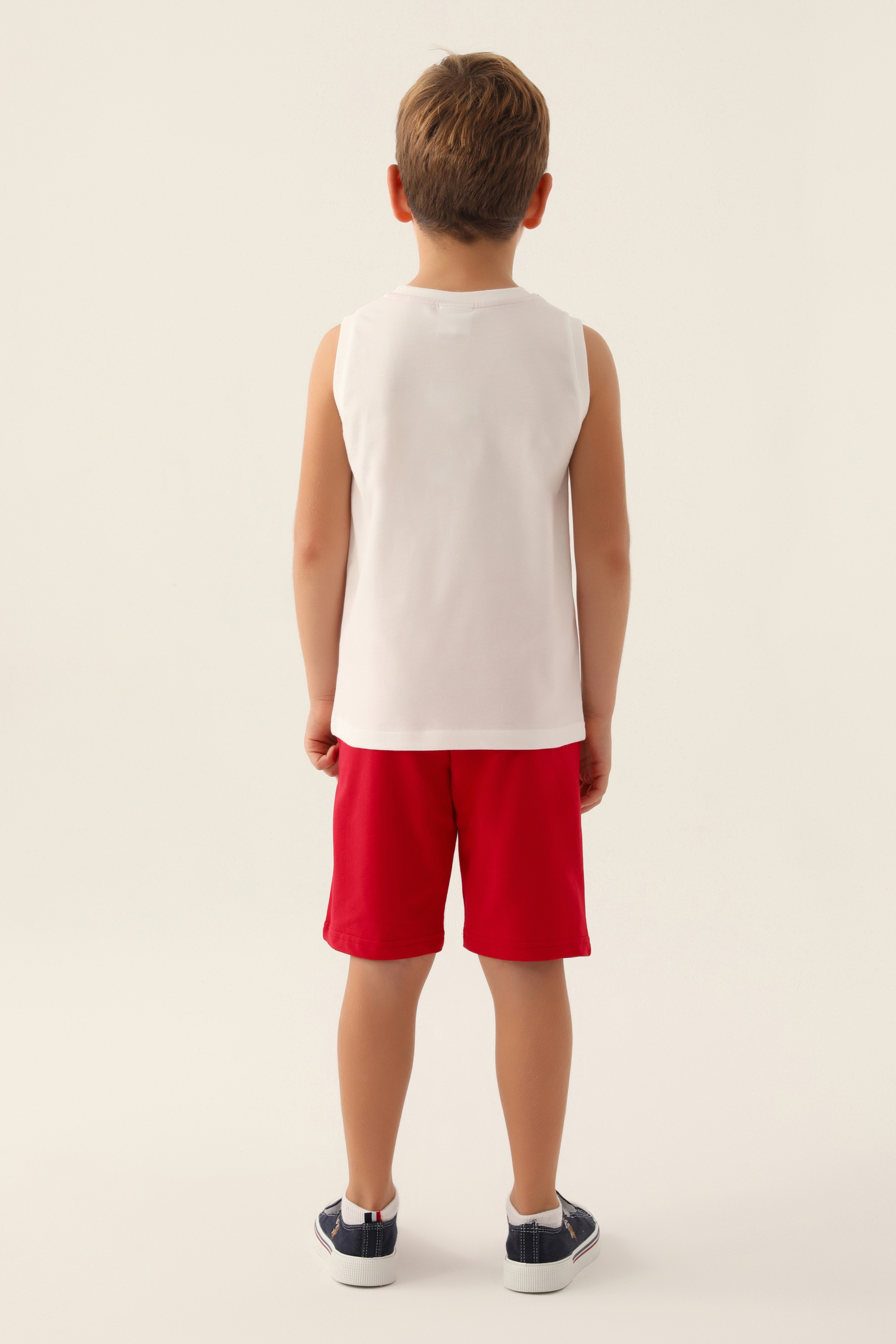 Erkek Çocuk Krem Pijama Takımı - Image 4