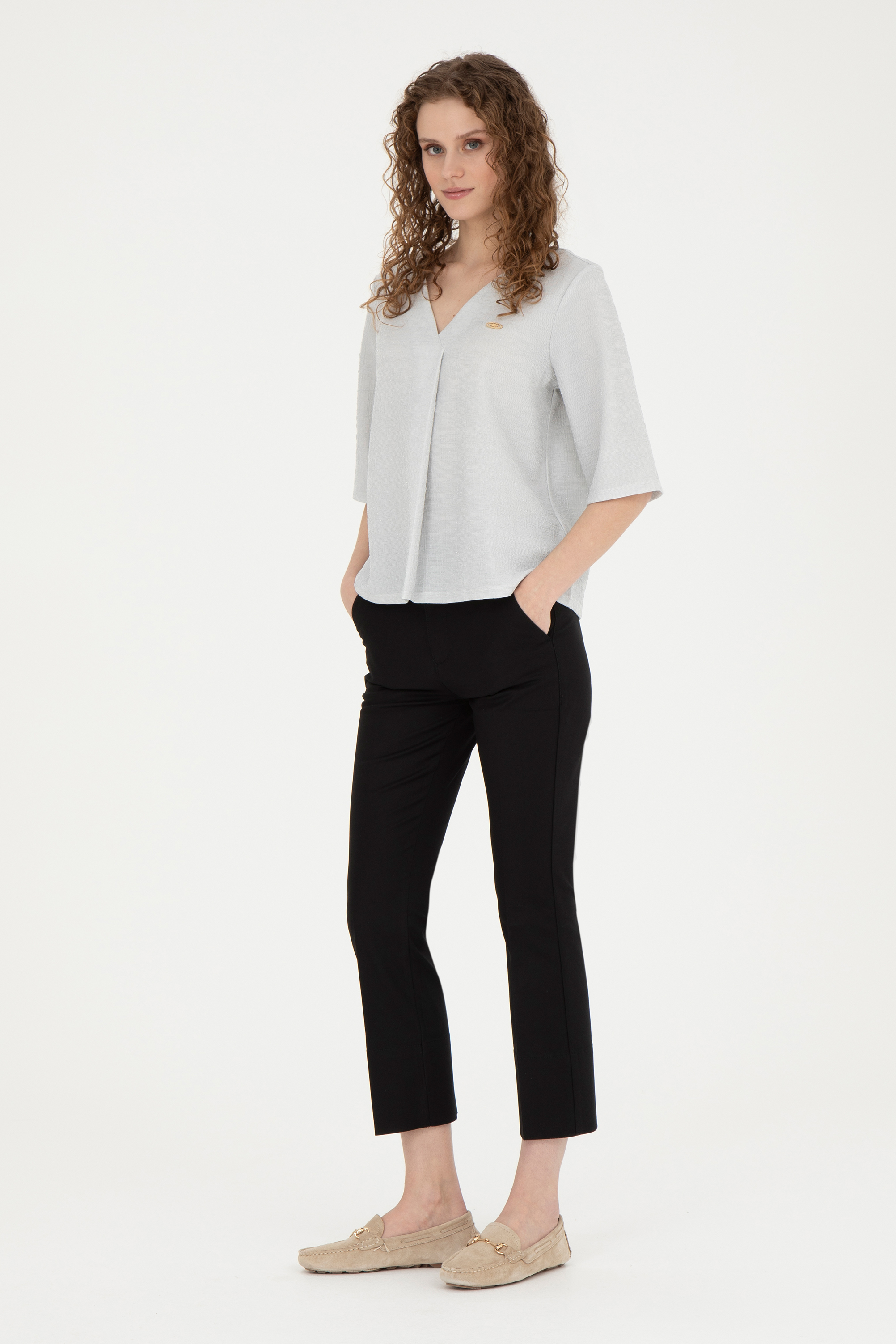 شلوار اسپورت SLIM FLARE CROPPED زنانه یو اس پولو | U.S. Polo Assn. - تصویر 3