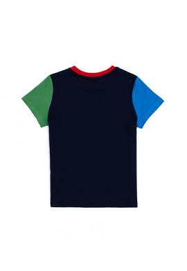 Erkek Çocuk Lacivert Bisiklet Yaka Tişört - 50284822025