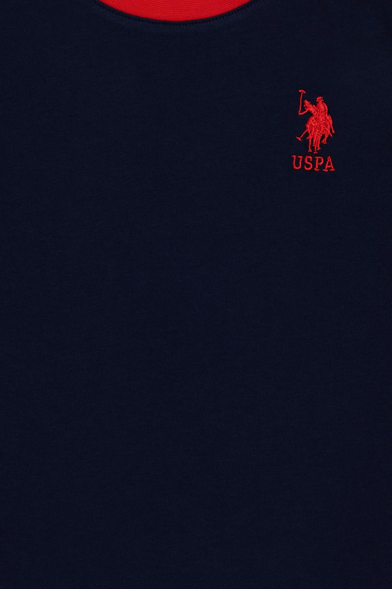 Erkek Çocuk Lacivert Bisiklet Yaka Tişört - 50284822025