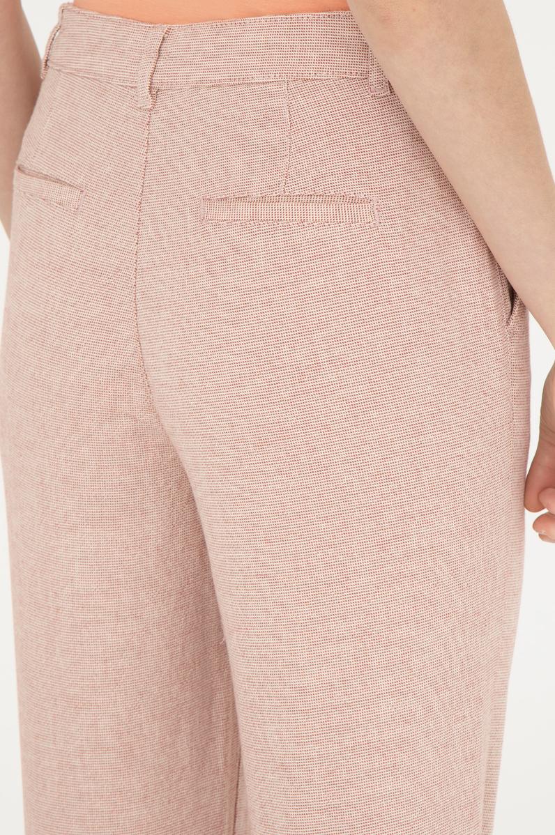 Kadın Pudra Kanvas Pantolon
