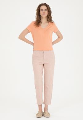 Kadın Pudra Kanvas Pantolon - 50287460009