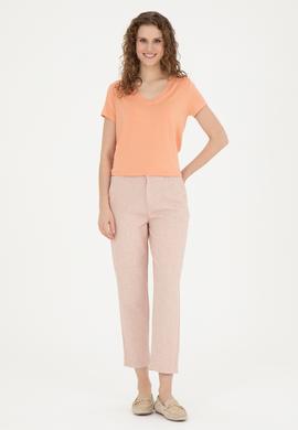 Kadın Pudra Kanvas Pantolon - 50287460009