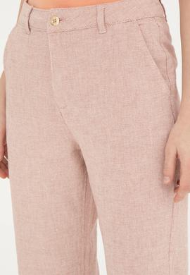 Kadın Pudra Kanvas Pantolon - 50287460009
