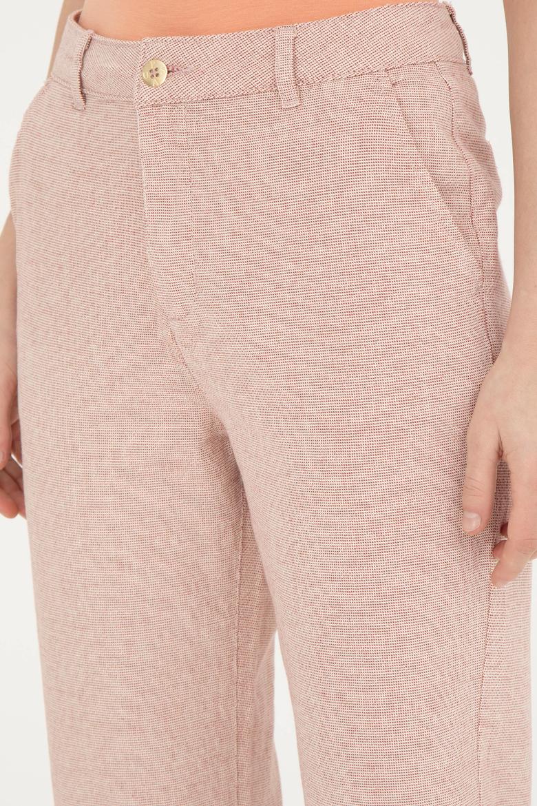 Kadın Pudra Kanvas Pantolon - 50287460009