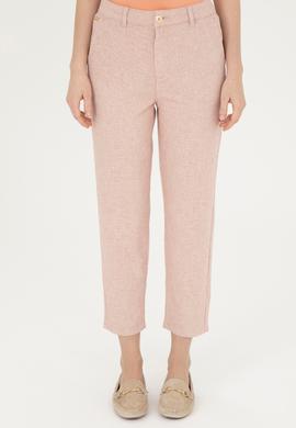 Kadın Pudra Kanvas Pantolon - 50287460009