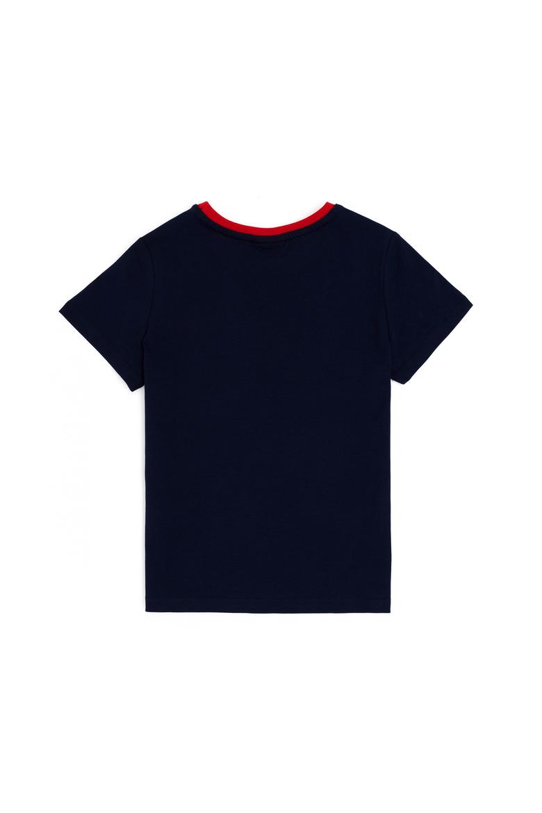 Erkek Çocuk Lacivert Bisiklet Yaka Tişört - 50288057018