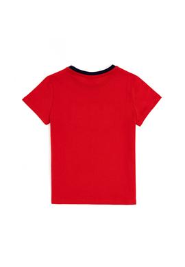 Erkek Çocuk Kırmızı Bisiklet Yaka Tişört - 50288057047