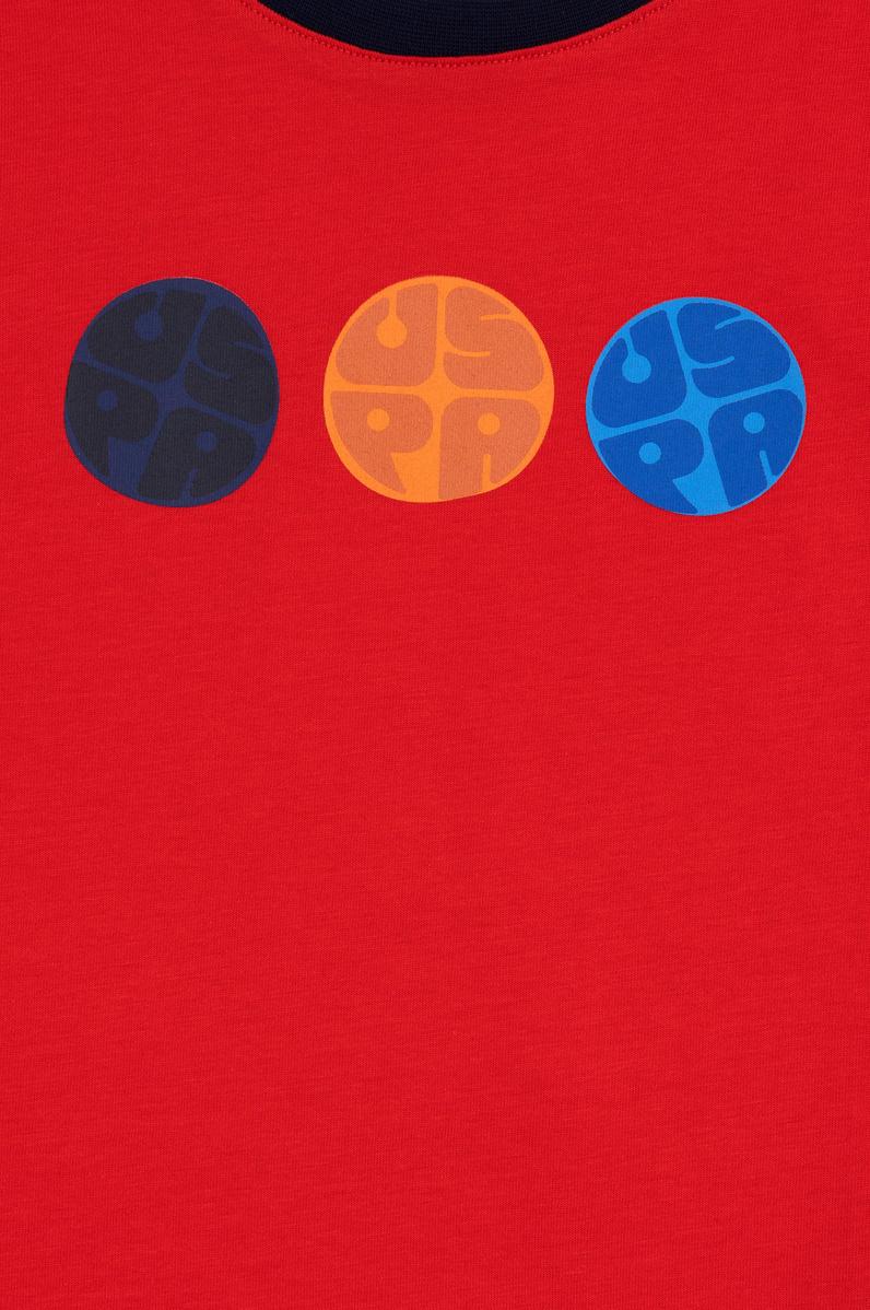 Erkek Çocuk Kırmızı Bisiklet Yaka Tişört