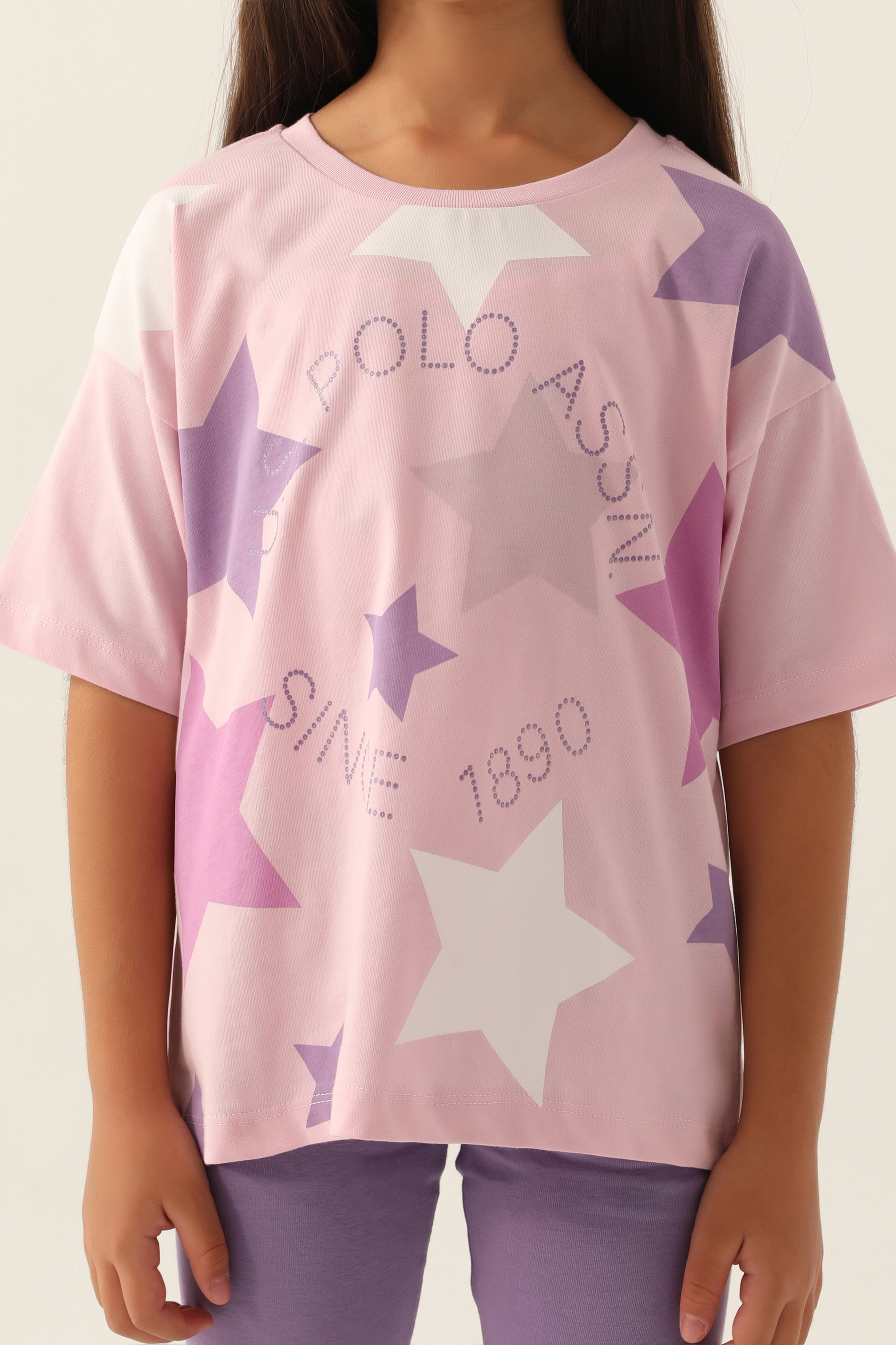 Kız Çocuk Toz Pembe Pijama Takımı